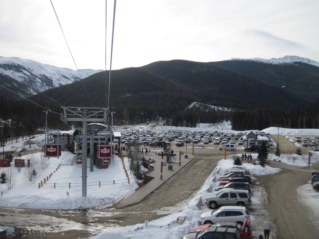 Vintage Parking lot from the cabriolet gondola