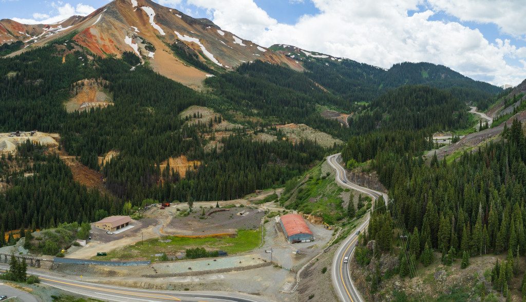 Red Mountain Pass aerial view