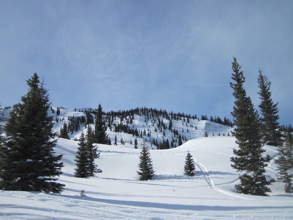 near Hanging Valley at Snowmass Ski resort